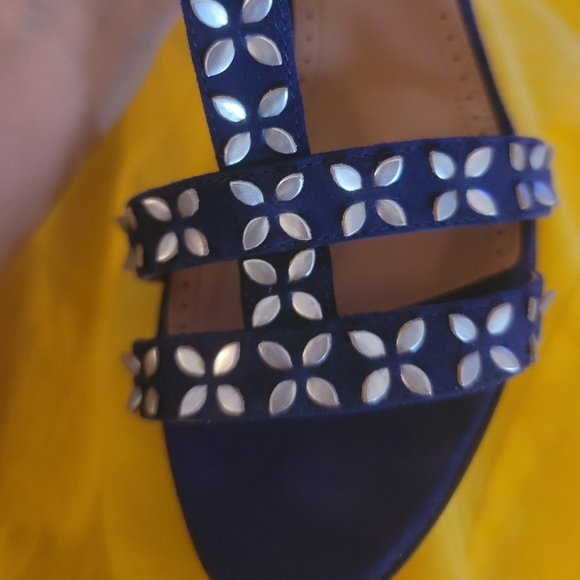 Allaia 37 gladiator navy suede shoes - Picture 8 of 10